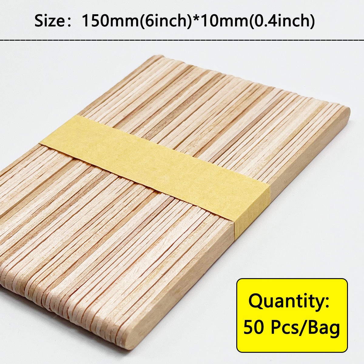 50 palitos de madera para manualidades, palos de madera, piezas de madera,  palos de madera, de madera, palos de madera para manualidades, accesorios  de fotos, adornos para hacer 10cm Macarena Palitos de