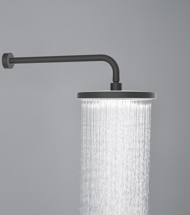 1pc 10 Inches Rainfall Shower Head, High Pressureoverhead Rain Shower