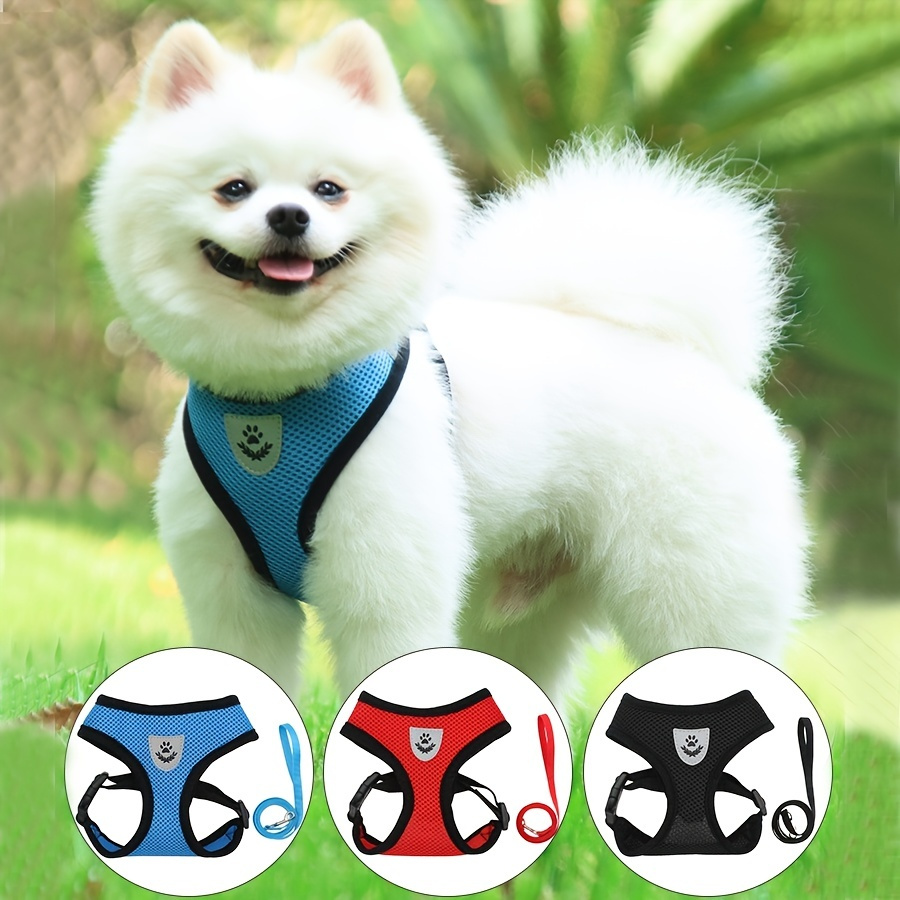 

Breathable Pet Harness And Leash Set For Small And Medium Dogs - Comfortable And Secure Walking Experience