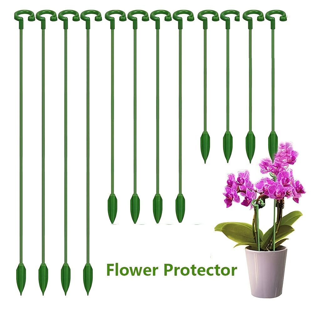

20pcs Plant Support Stakes - Keep Your Garden Blooming With Single Stemmed Plant Support Sticks For Flowers, Orchid, Tomatoes Peony Lily Rose