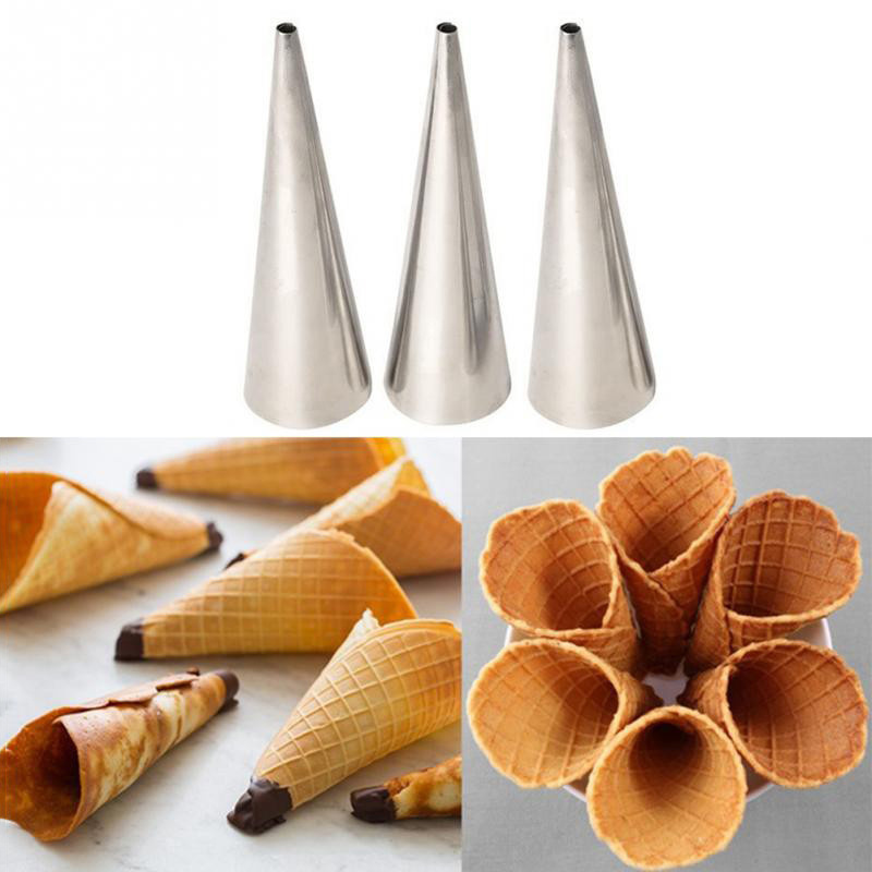 5pcs stainless steel cream horn molds cannoli forms non stick danish pastry filling tube baking molds for croissant shell cream roll puff   baking supplies kitchen gadgets kitchen items details 2