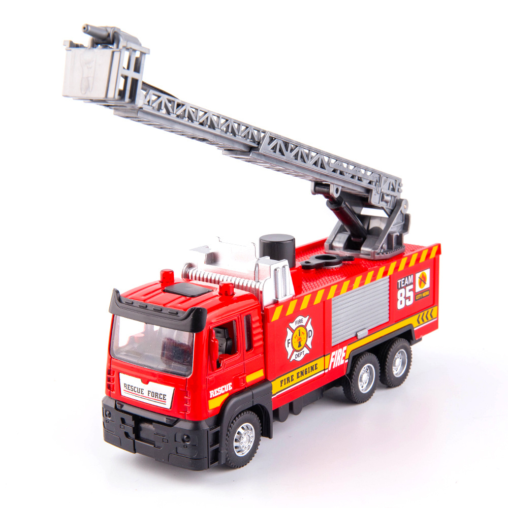 Camion de pompiers jouet avec lumières et sons – 4 sirènes – Échelle  extensible – Camion de pompiers alimenté par friction pour enfants,  tout-petits, garçons et filles : : Jeux et Jouets