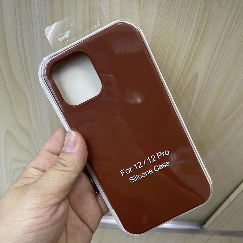 For Apple IPHONE 11 Pro Max Cover Silicone Back Cover Protection Phone  Brown
