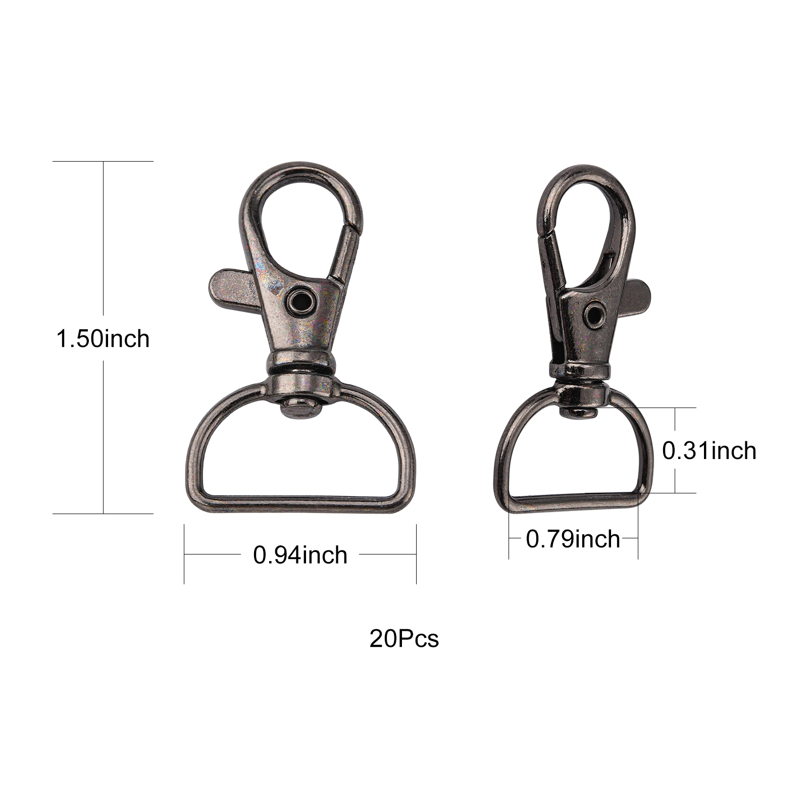 Diy Jewelry Set Zinc Alloy Keychain Diy Accessory Set Grey Color Temu