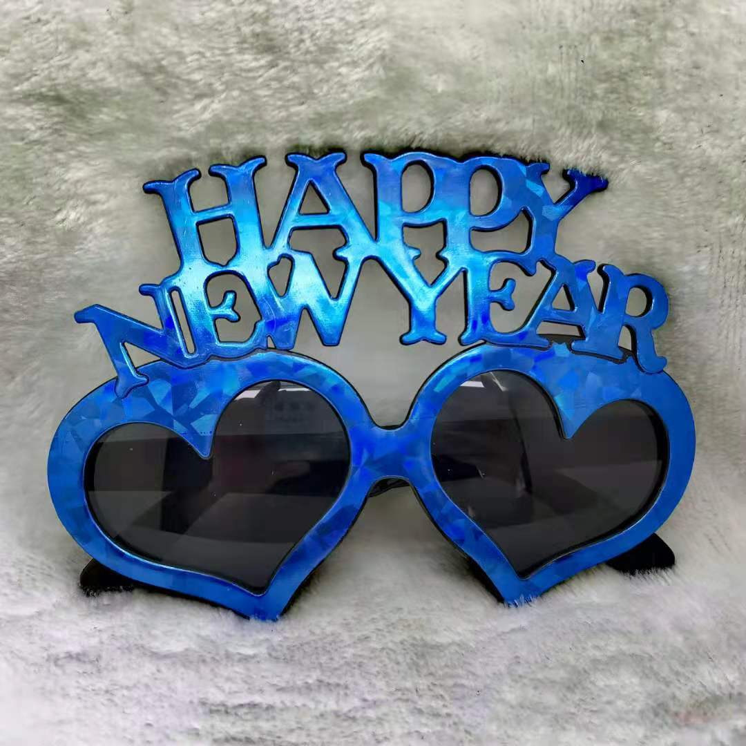 huiran 6pcs feliz año nuevo gafas de lujo fiesta de año nuevo gafas fiesta  celebración fiesta favor para 2023 decoraciones de fiesta de víspera de año  nuevo