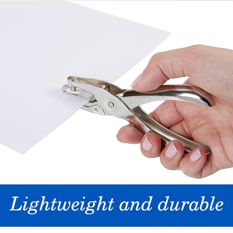 1pc Silver Iron Manual Hole Puncher, Simple Multi-purpose Hole Puncher For  Office, School