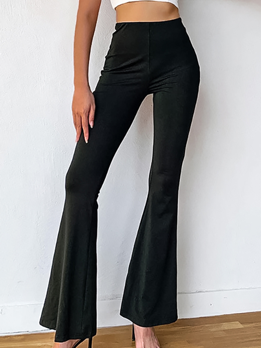 Yitimuceng Black Flare Pants Women Fashion High Waisted Button Up Slim Chic  Suits Pants Office Ladies 2023 New Casual Y2k Pants