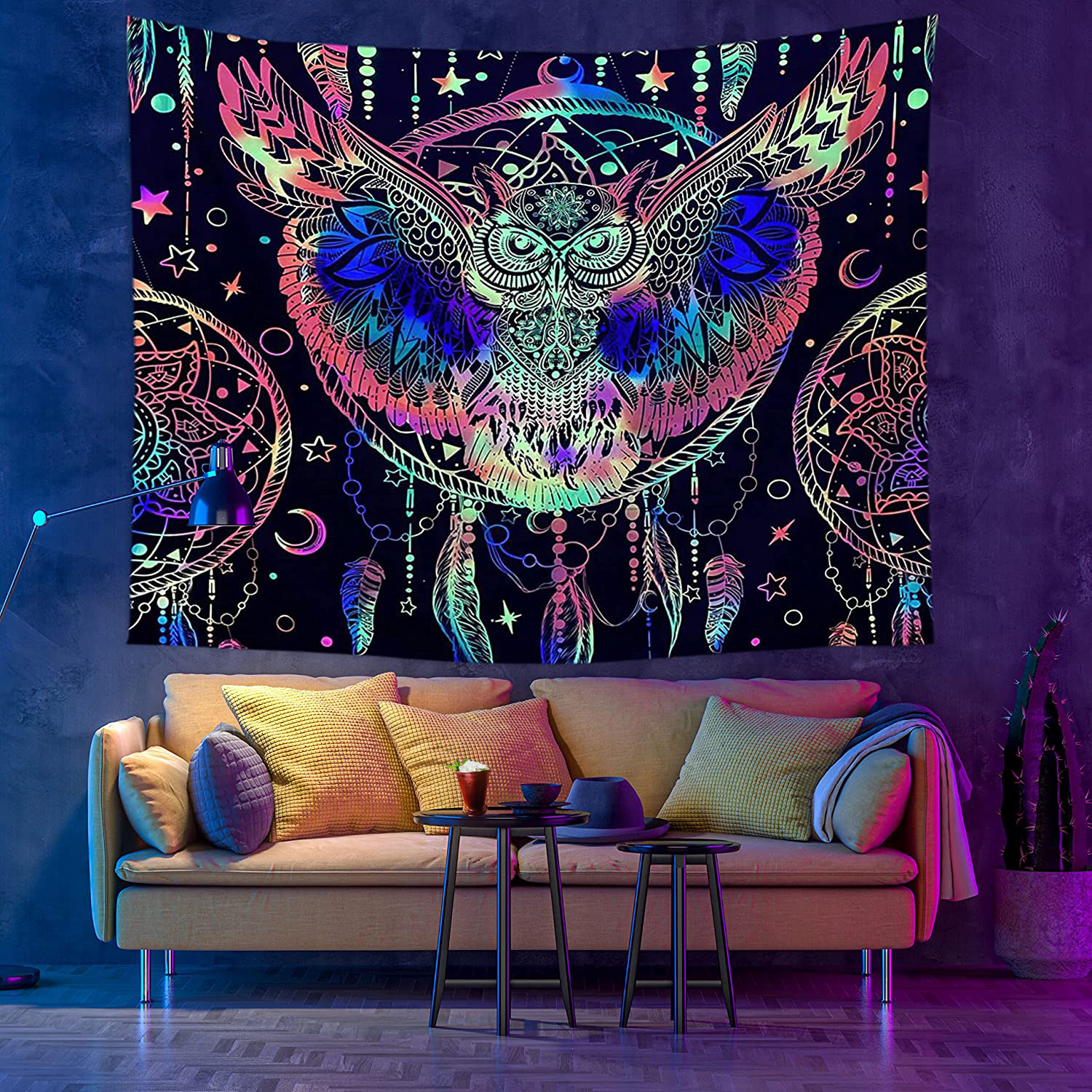 Dark discount wall tapestry