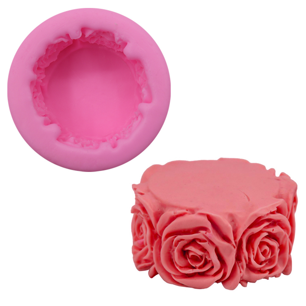  WUCDT 3D Rose Candle Mold - 6 Cavity Rose Silicone Mold for Candles  Soap Making, Rose Cake Mold for Baking Desser, Silicone Mold for Soy Wax,  Soap, Candle Making, Homemade Ornaments