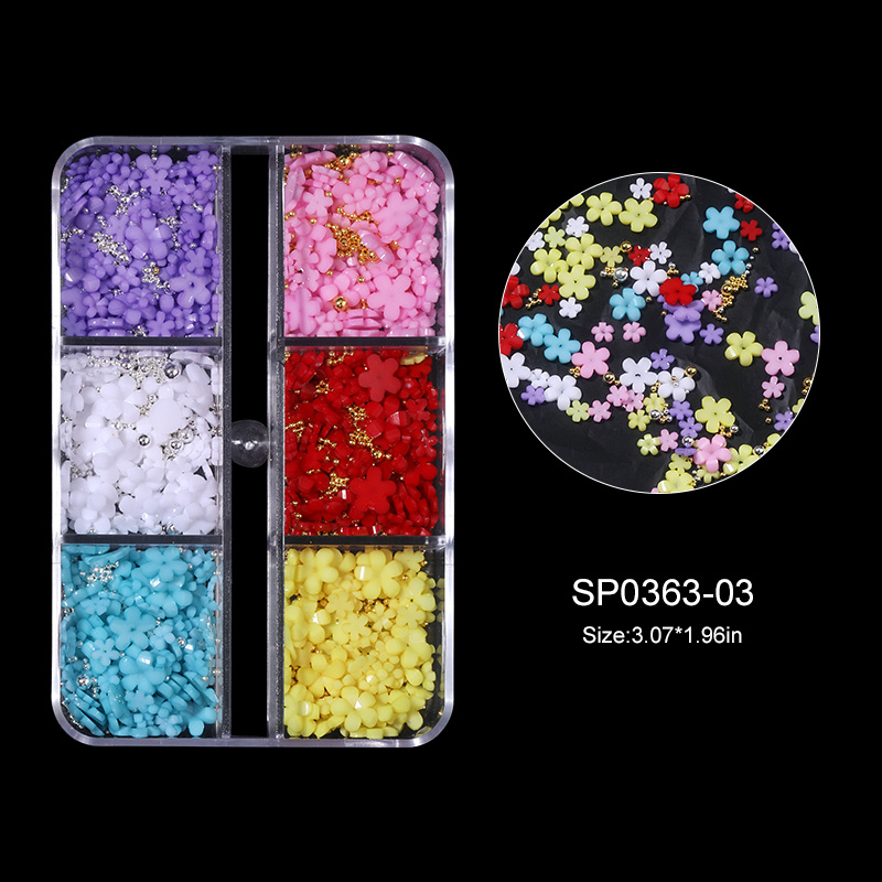 3d Flower Nail Charms Acrylic Flower Nail Art Rhinestones Mixed Five-petal  Resin Flower With Small Steel Gold Silver Beads Flower Nail Decorations For  Nail Art(1 Ba ) - Temu New Zealand