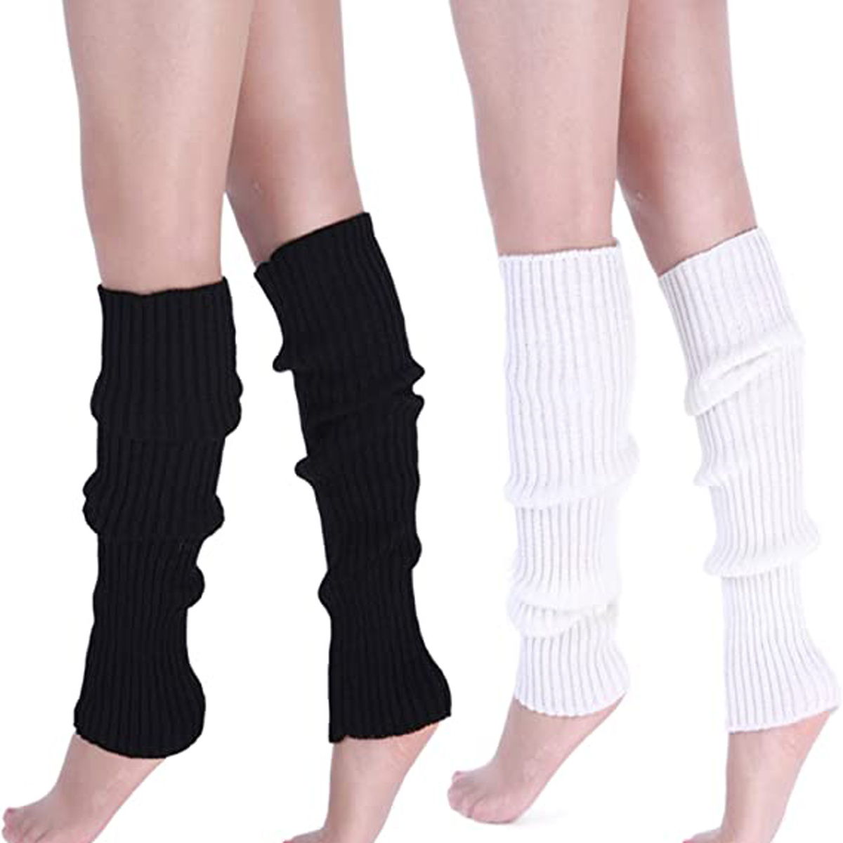 80s Women Neon Leg Warmers Knit Ribbed Leg Warmer Party - Temu