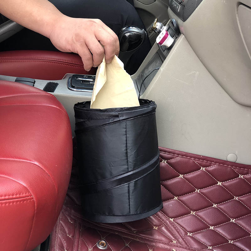 Keep Your Car Clean & Organized with this Collapsible Car Trash Can!