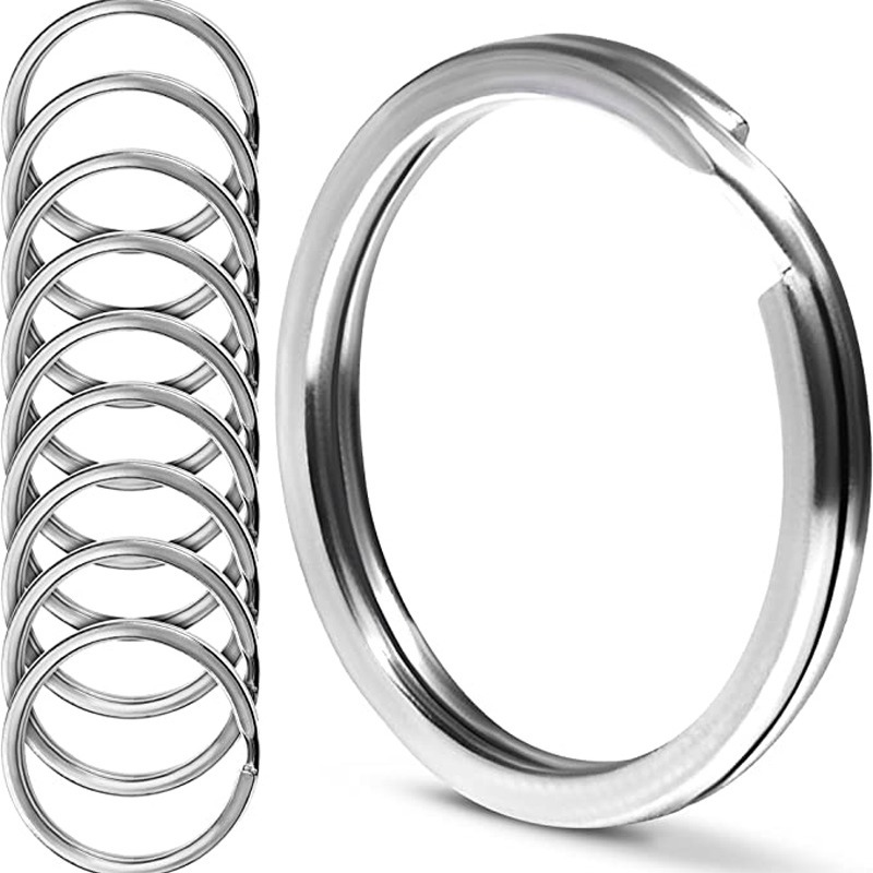 Stainless Steel Split Key Ring 1/2 Inch Diameter (USA)