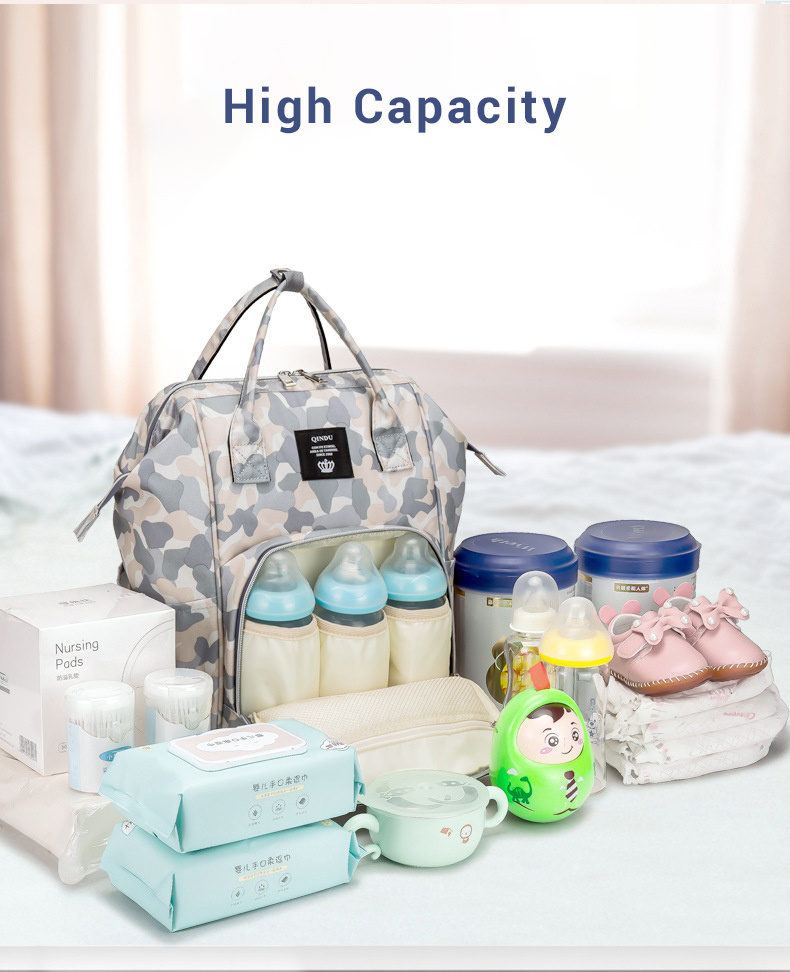 Acheter Sac à couches Portable, sac à dos de grande capacité, résistant à  l'eau, sac de voyage pour bébé, sac d'allaitement pour maman avec