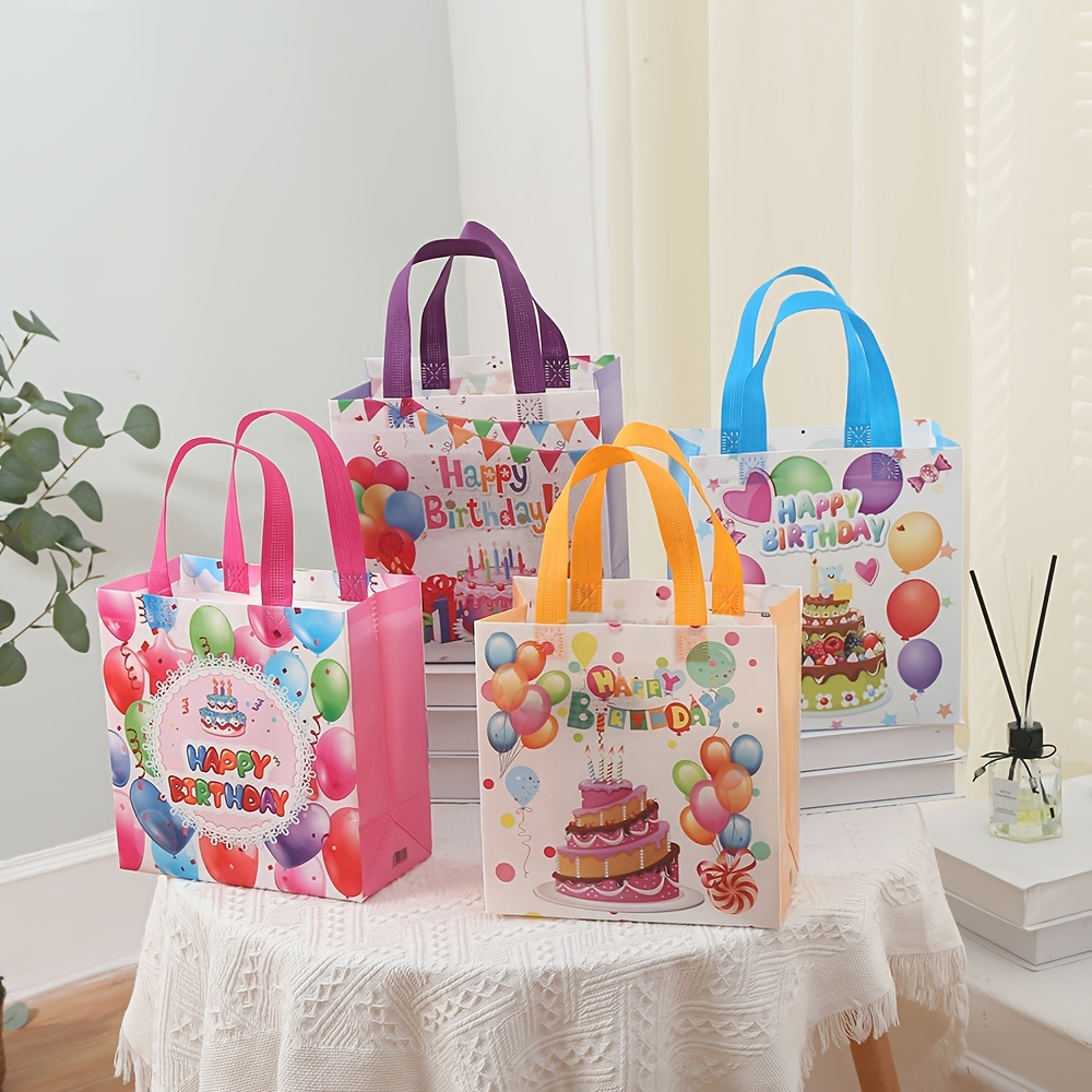 Happy Birthday with Balloons Gift Tote Bag