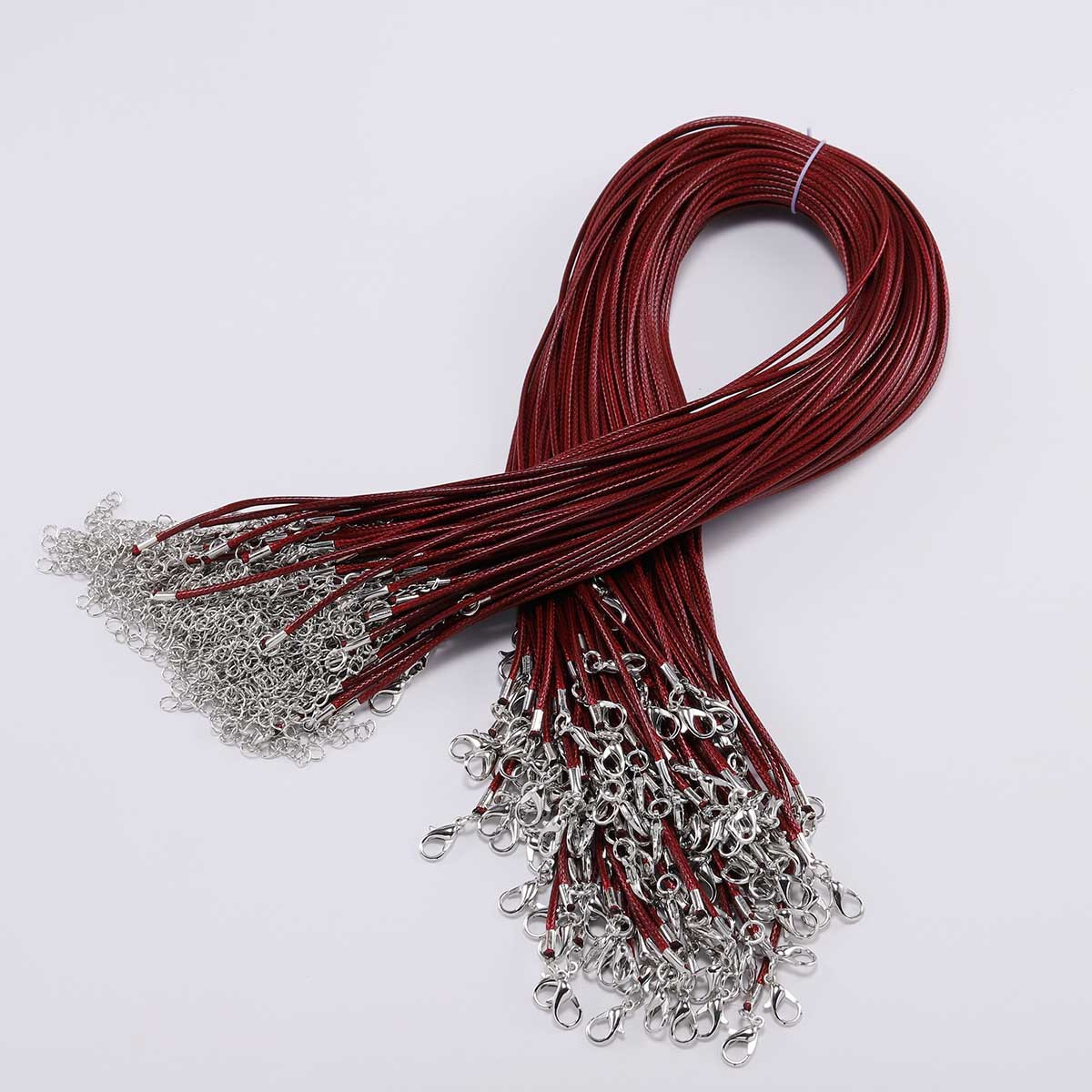 Handmade Red Cord Necklace Rope Braided Silk Cord Necklace for Pendant  Charm Diy