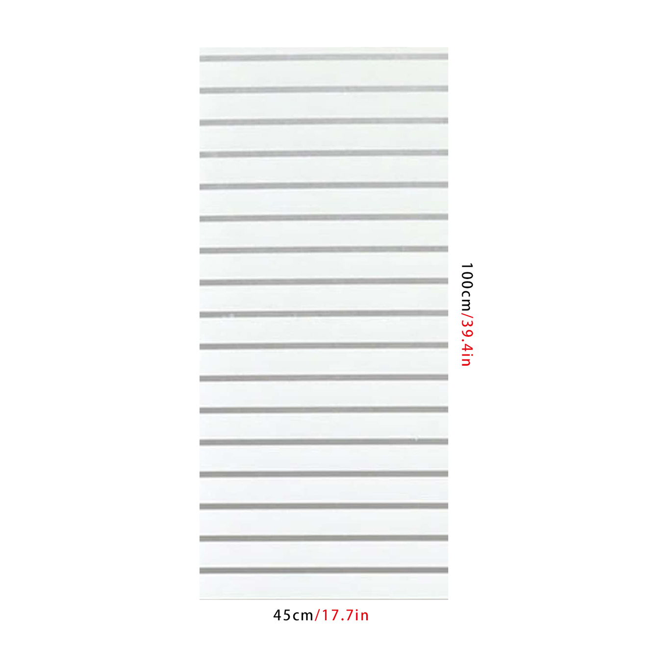 Stripe Pattern Frosted Window Film, Static Cling, Decorative Glass Film
