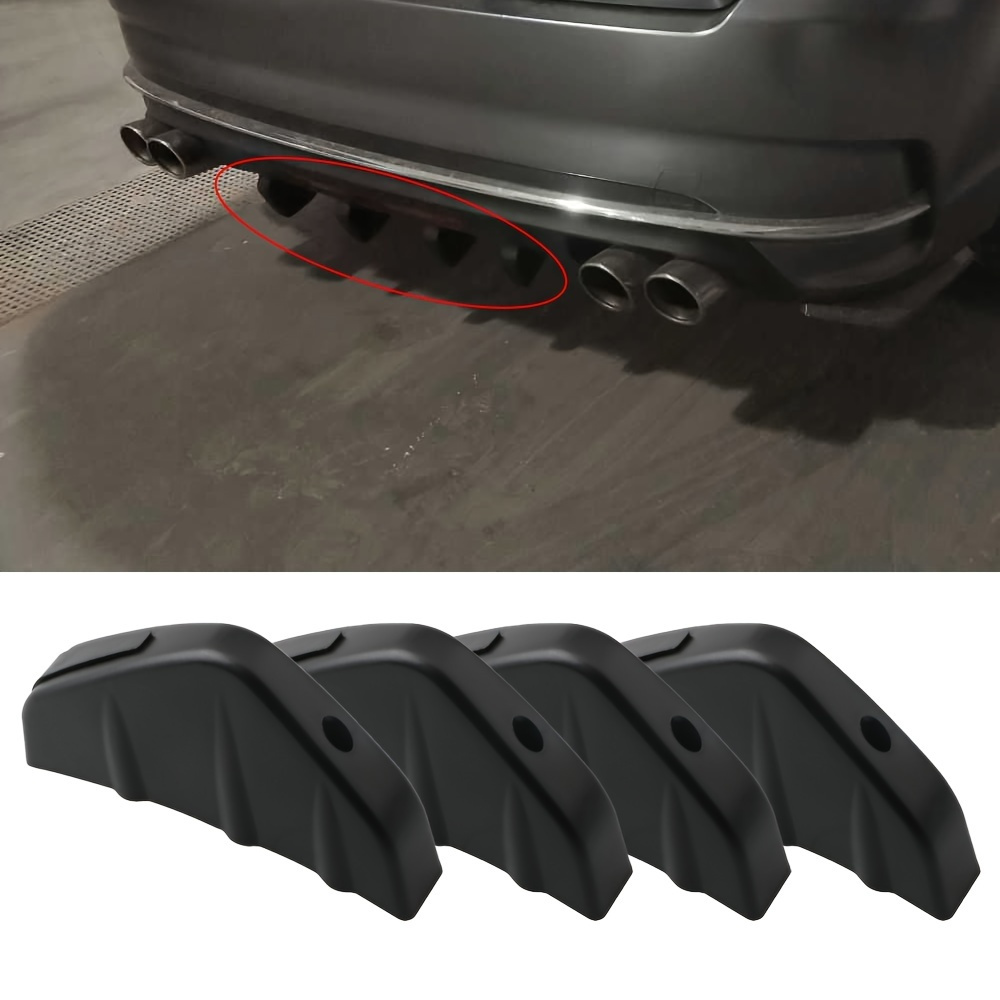 4pcs Langlebige Auto heckstoßstangenlippe Universal carbon - Temu