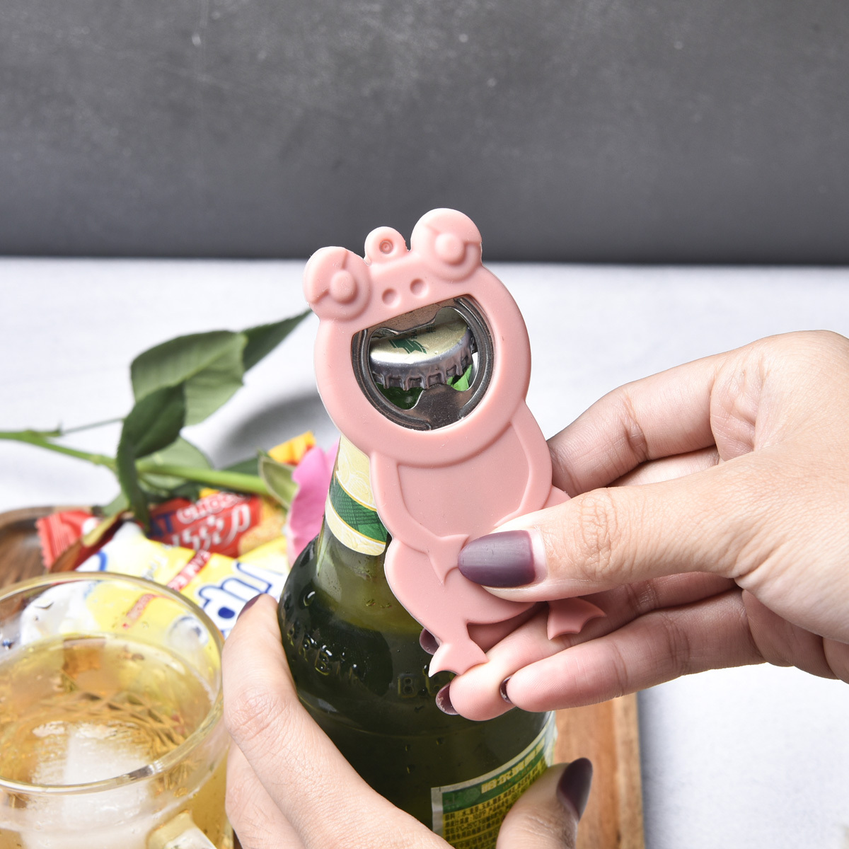 4 In 1 Bottle Opener, 4pcs Multifunction Beer Bottle Opener, Cute Bear Bottle  Opener For Cans Jelly Jars Sauce