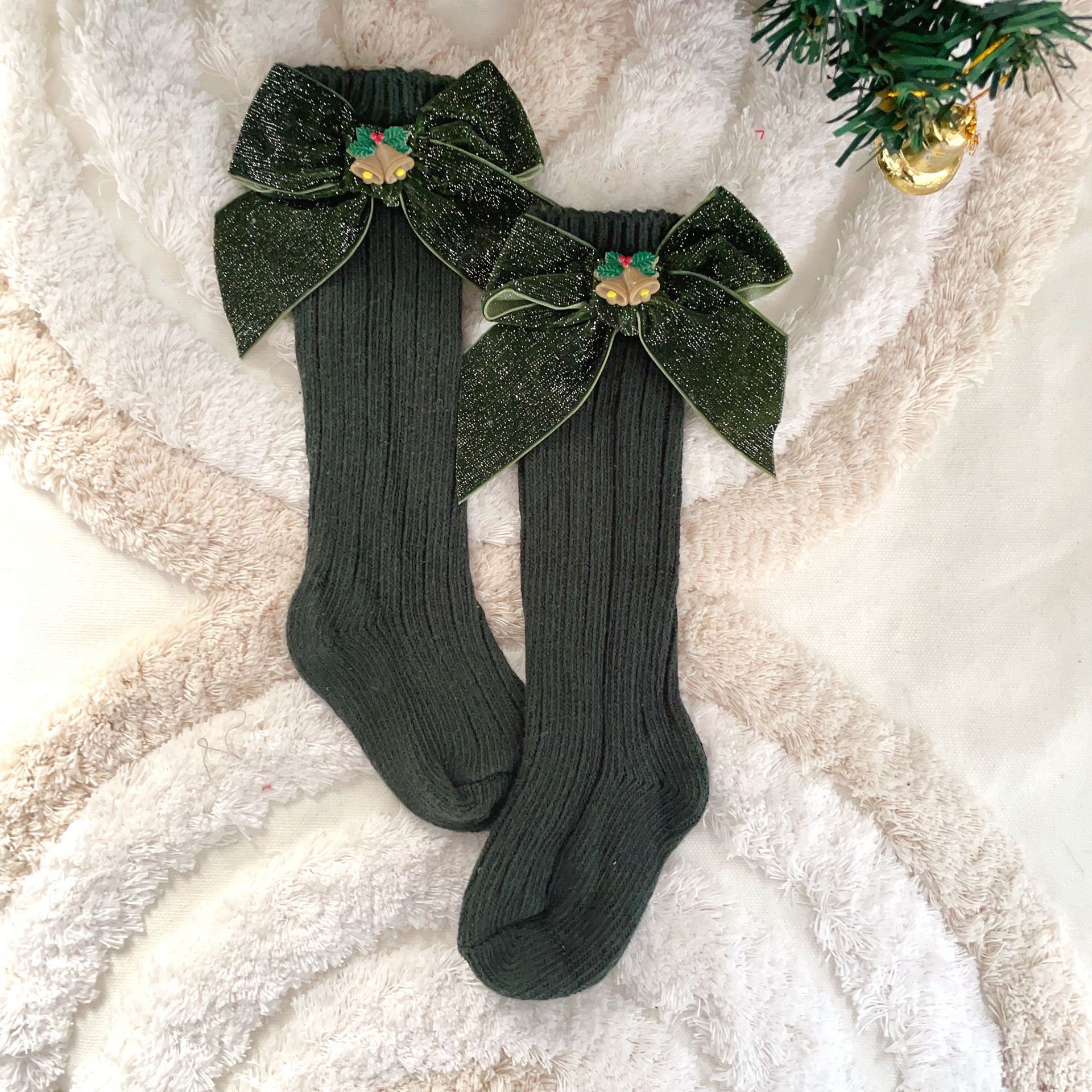 5 Pares De Calcetines Altos Para Bebé 0-6 Meses - Colores Surtidos (negro, Blanco, Gris, Beige, Rosa), Algodón, Con Volantes, 16.5 Cm De Largo