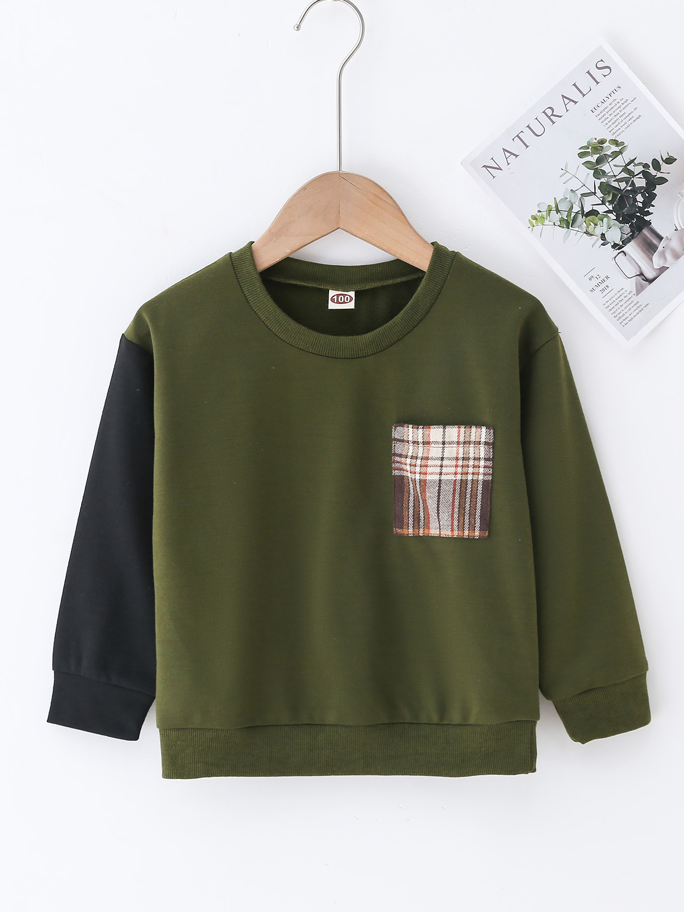 Kids Boys Sweater Solid Color Long Sleeve Crewneck School Fashion Yellow Fall Clothes 7-13 Years