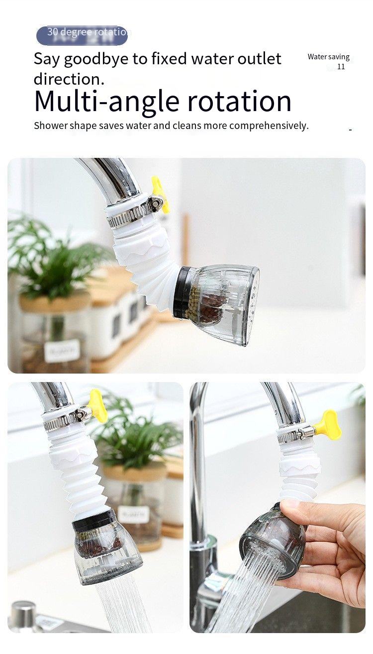 1pc faucet water filter purifier water filter faucet bathroom sink with 360 rotatable faucet extender water saving faucet with adjustable and retractable for kitchen bathroom accessories details 0