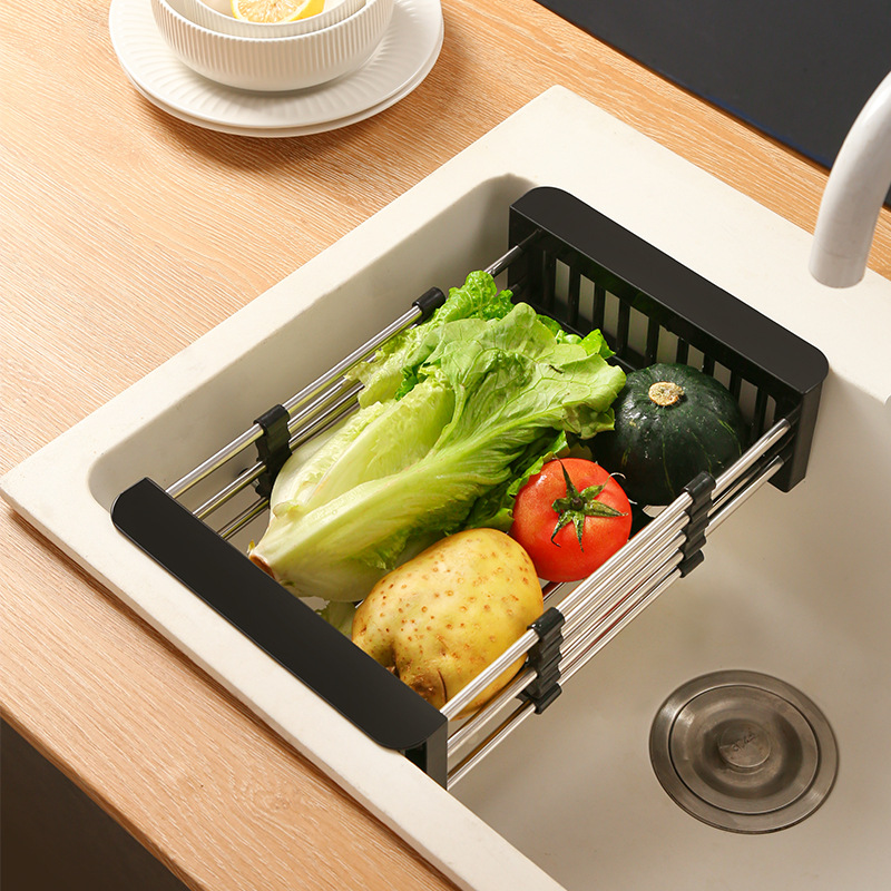 Travelwant Expandable Dish Drying Rack Over The Sink Small Dish