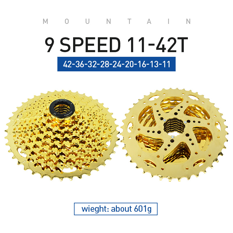 Ultralight Gold Mountain Bike Cassette Freewheel 8 9 10 Speed 32T