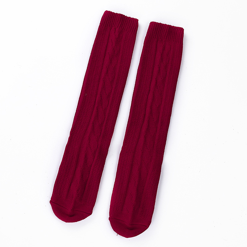 4 Pairs Men's White Tube Socks With Colored Stripes - 24" Long, Size 10-15, Cotton Blend