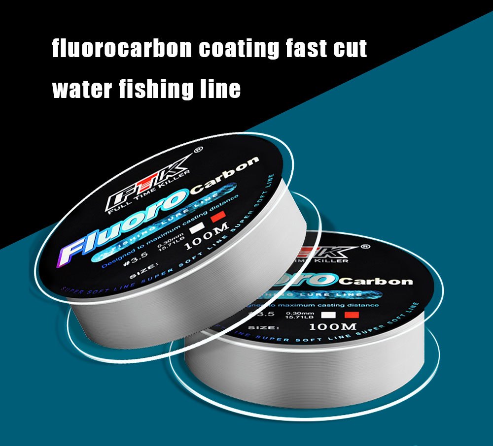 Japan original YGK 100M 100% Super Strong True Fluorocarbon Fishing Line  Carbon Line Front Wireway Transparent Monofilament