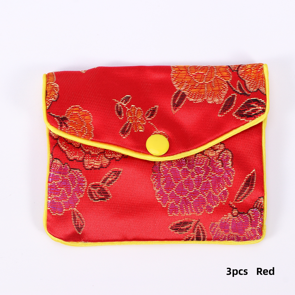 Satin Zippered Travel Jewelry Pouch