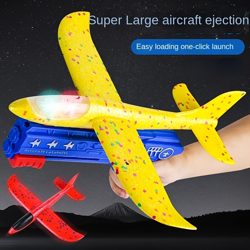 Bubble Airplane Multifunction Handle Kids Shooting Glider, Boys Gun ...