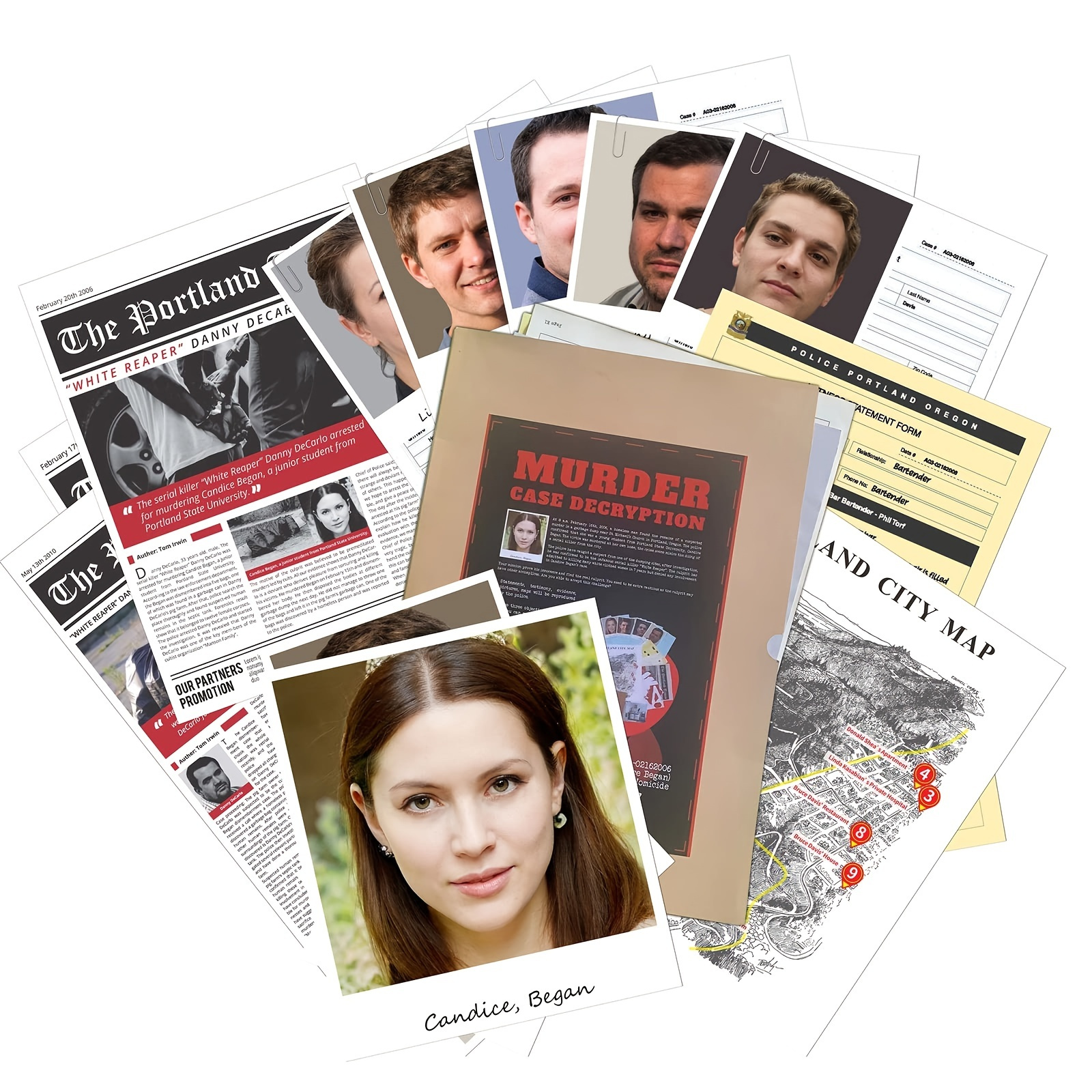 Unsolved murder mystery game Mysterious Case Files Investigation