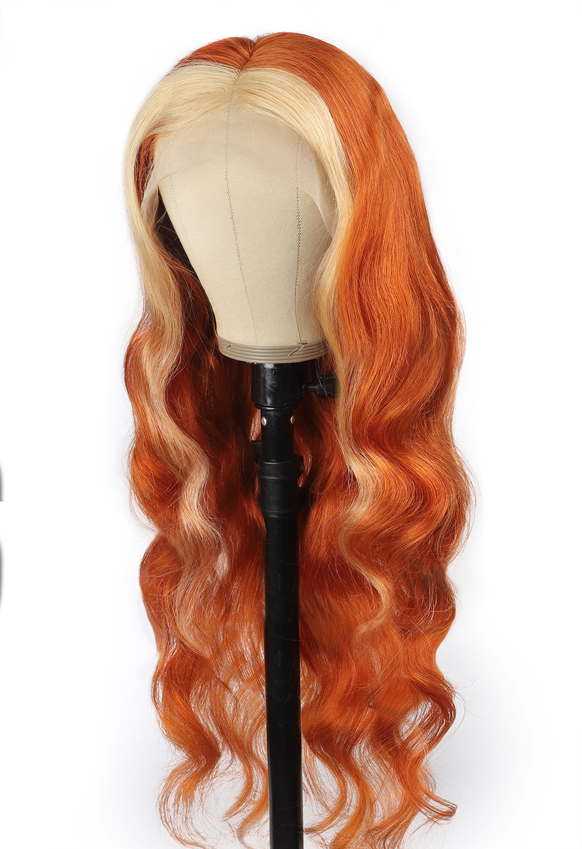 Ginger Blonde Lace Front Wig Body Wave Hd Lace Frontal Wig 613 Colored