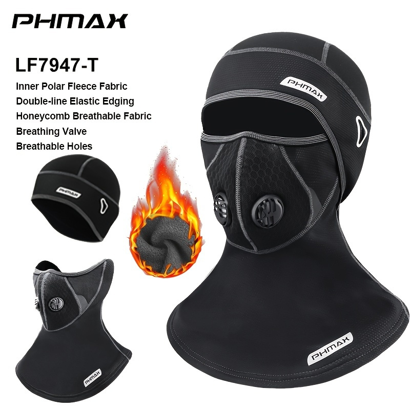 

Warm Fleece Lined Weather-resistant Reflective Winter Balaclava Mask, Ski Mask For Winter Sports & Outdoor Games