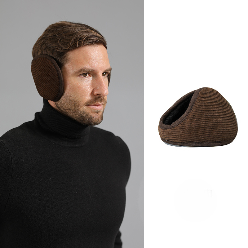 1pc Men's Brown New Style Warm Ear Muffs For Cold Weather