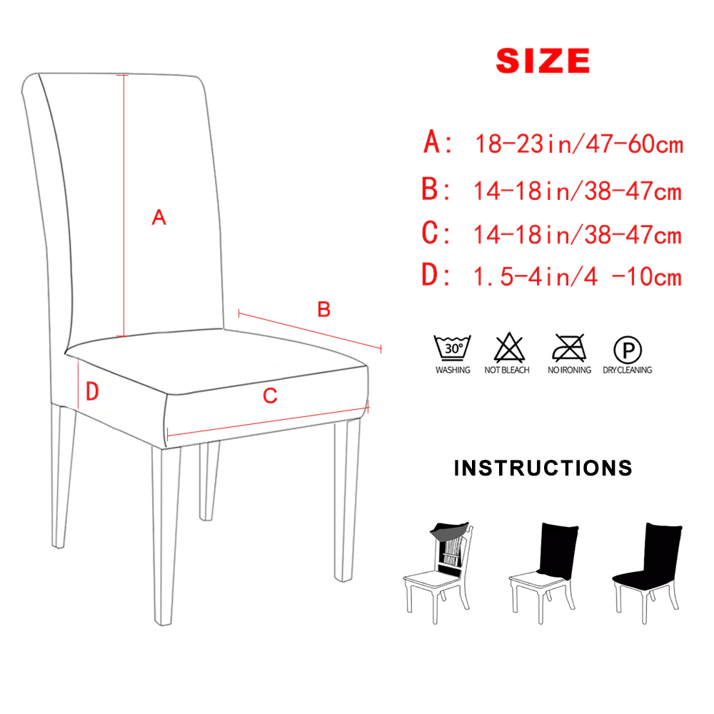 1 Pieza Silla Comedor Estampado Marmoleado Funda Elástica - Temu