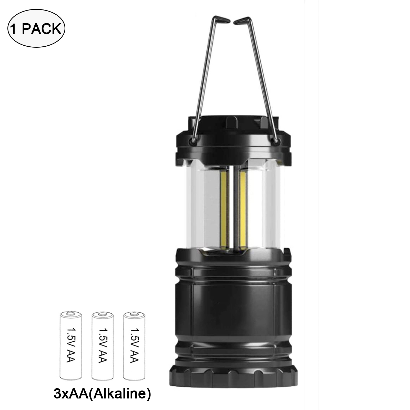 Super Bright Led Camping Lantern - Portable And Collapsible Emergency  Flashlight With Battery Power (aaa Batteries Not Included) - Temu