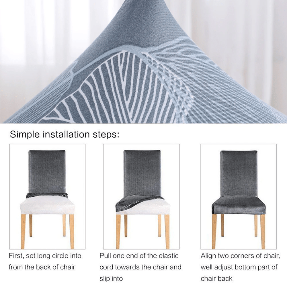 1 Pieza Silla Comedor Estampado Marmoleado Funda Elástica - Temu