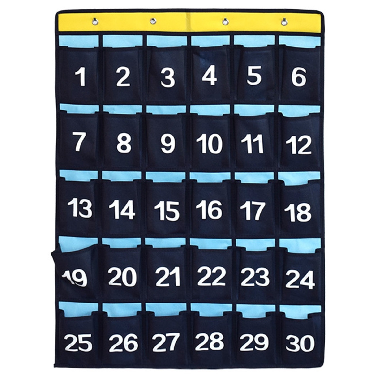 Xelparuc Classroom Pocket Chart Numbered, Cell Phones Holder Door Hanging Organizer for Calculators and All iPhones, Size: Large, Other
