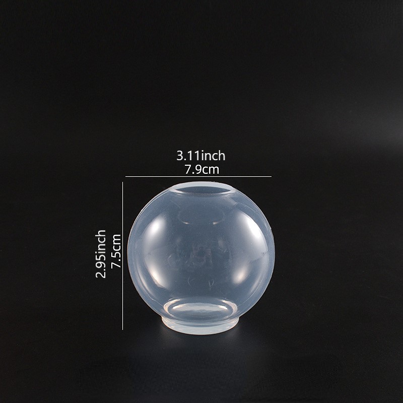 Peaoy 3D Sphere Silicone Mold Set, Clear Sphere Silicone Resin Molds, One-Piece Seamless Ball-shaped Resin Molds for DIY Resin Crafts, Jewelry, Soaps