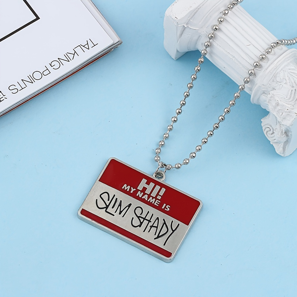 

1pc High Sense Masterpiece Hiphop Necklace With Customized Font Pendant