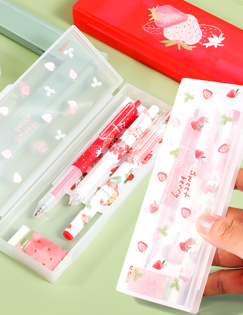 Strawberry Gel Pen Set - M&G