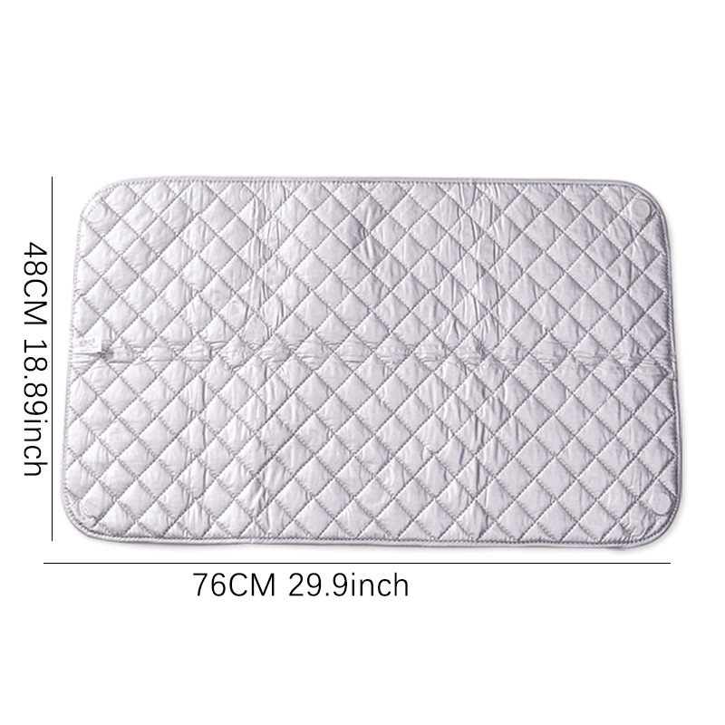 portable ironing mat with snowflake design high temperature resistant foldable no power needed ideal for home use details 3