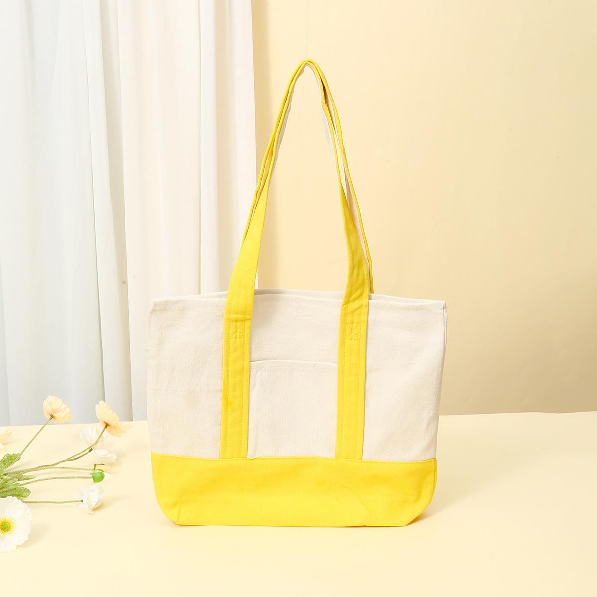 Sturdy Canvas Boat and Tote Bag - Yellow