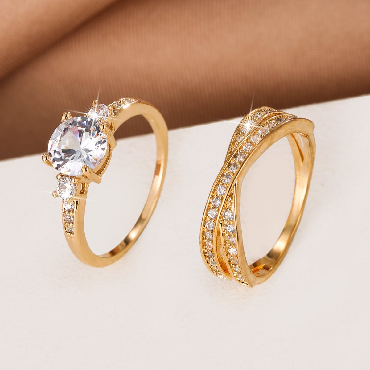 Simple Ring Designs Women Gold Ring Collection Engagement Ring