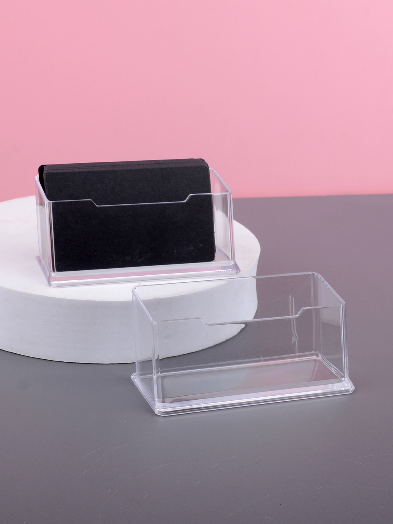 Organize Business Cards In Style Acrylic Desk Card Holder Temu