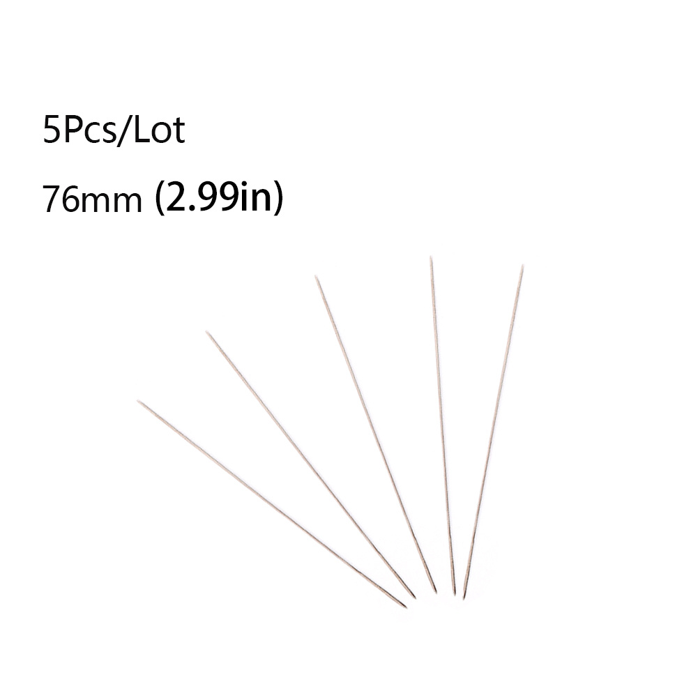 5pcs Beading Needles Super Thin Central Opening the Bead Needle