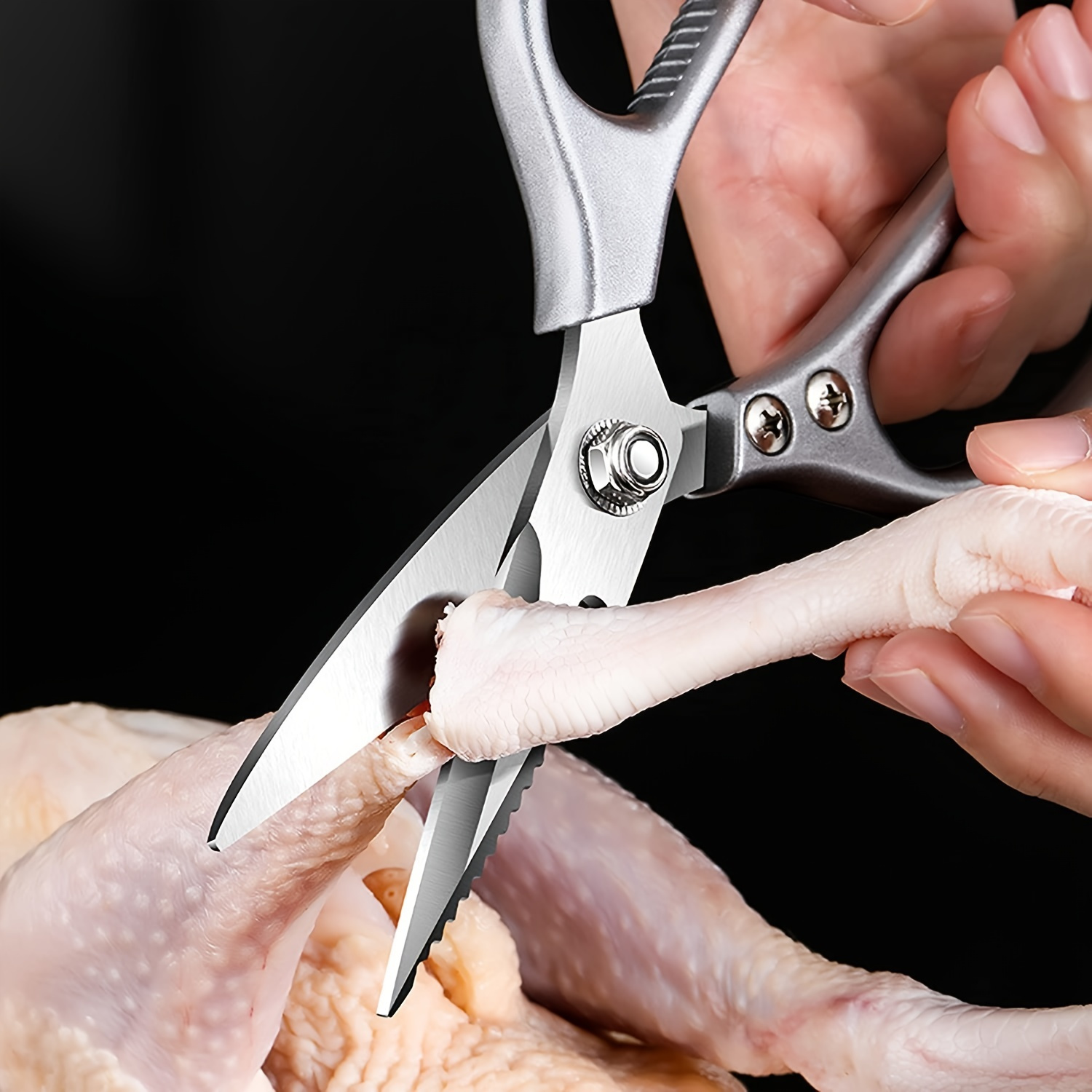 1 Piece Kitchen Shears Ultimate Heavy Duty Stainless Steel Scissors For Cutting Chicken Poultry