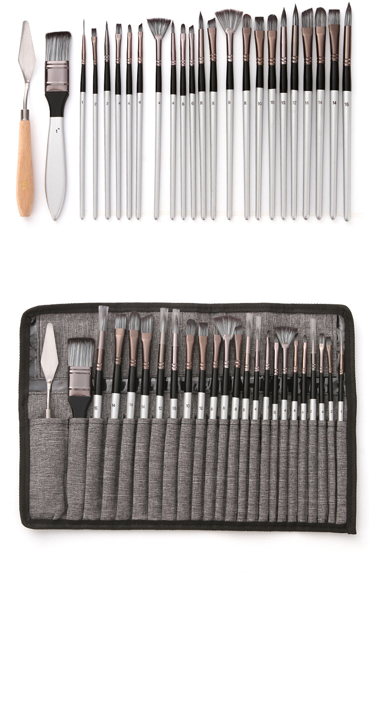 Paint Brush Set Enhanced Synthetic Brush Set Temu